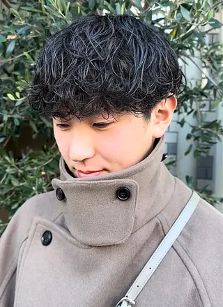 パーマ メンズ 年間2000名担当◎ パーマ職人/仲原佑樹のヘアスタイル