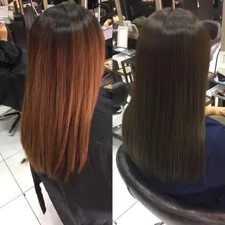 セミロング ロング カラー トップスタイリスト 小澤純一のヘアスタイル