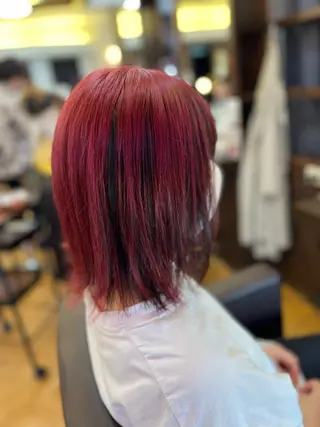 ミディアム U HARUNAのヘアスタイル