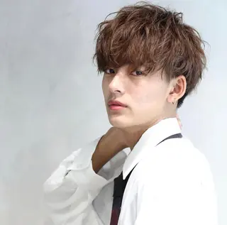 カラー パーマ メンズ Agu hair aimer所属・古林 紘のヘアスタイル