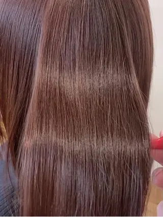 ミディアム カラー パーマ KIZU 髪質改善 オカルト怪談のヘアスタイル