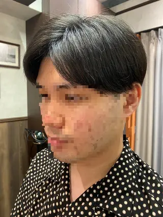 ミディアム メンズ LAVIE NEW STANDARD BARBER HANARE 新宿店所属・TANAHASHI ／モデル募集🆘のヘアスタイル