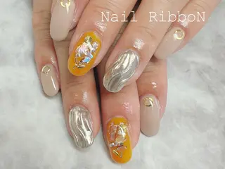 ネイル ネイルリボン 石田のネイルデザイン
