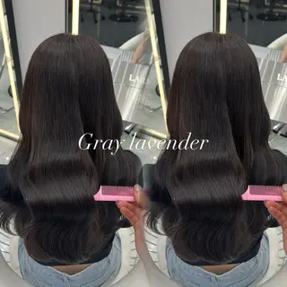 セミロング カラー うる艶カラー×韓国 ヘア/Yumi🎀のヘアスタイル