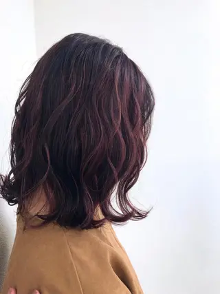 セミロング カラー 鈴木 マサアキのヘアスタイル