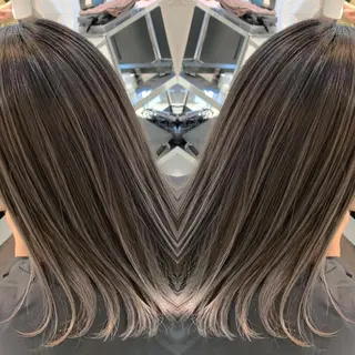 ミディアム カラー ヘアアレンジ 髪質改善land千葉所属・阿部 圭悟のヘアスタイル