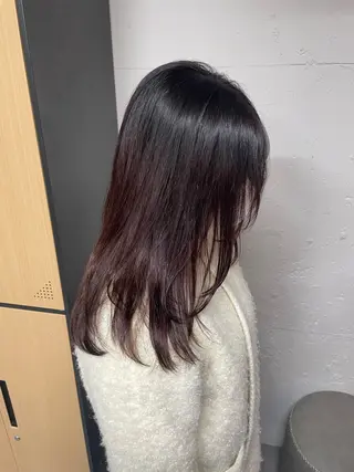 セミロング tokute 中野真咲🐺のヘアスタイル