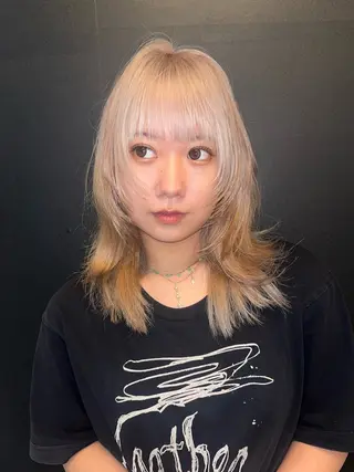 ミディアム カラー @kyoniyy KYONIのヘアスタイル