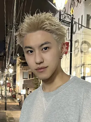 ショート カラー メンズ 渋谷 メンズショート 佐伯 将のヘアスタイル