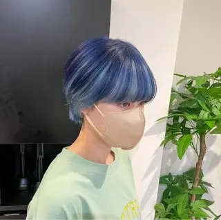 ショート ブリーチカラー特化 碇　英朗のヘアスタイル