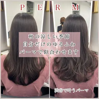 セミロング 左藤健人 デジタルパーマ/渋谷のヘアスタイル