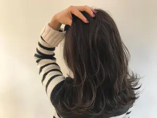 ミディアム ヒロミ/アレンジ/ アンニュイ/透け感のヘアスタイル