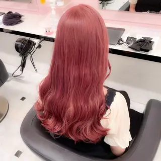 カラー girlな暖色ヘア 🪽🫧ハルナ🎀のヘアスタイル