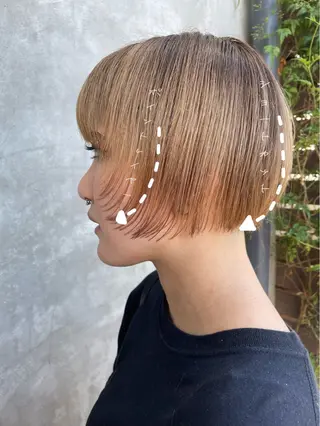 ショート 石川 舞のヘアスタイル