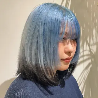 ミディアム カラー 新宿/ハイトーン /ボブ/しょうごのヘアスタイル