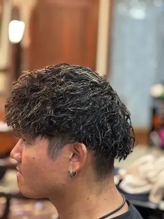 ショート カラー パーマ メンズ おしゃれ泥棒 石原メンズ特化美容師のヘアスタイル