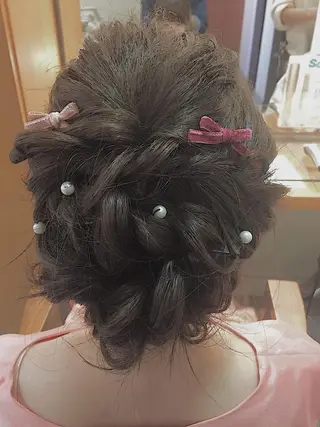 セミロング カラー ヘアアレンジ 可愛いを作る神 ナオヒロのヘアスタイル