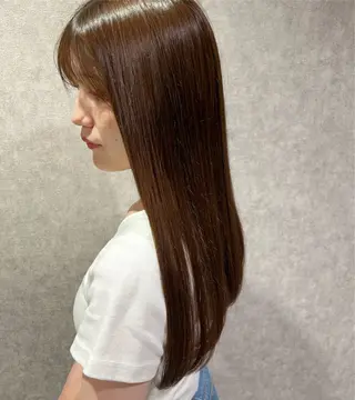 ロング カラー letterby novel  はるみのヘアスタイル