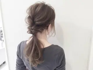 ロング カラー ヘアアレンジ 【公式】amble luxe池袋東口🩷のヘアスタイル