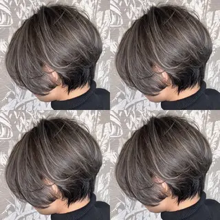 ショート カラー パーマ ヘアアレンジ APSEE メンズカラー特化のヘアスタイル