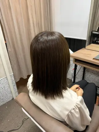 ミディアム TELAHAIR研究学園店所属・TELAHAIR 副店長 永田のヘアスタイル