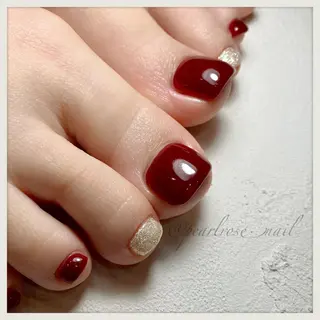 ネイル Beauty salon Ryu・ange所属・PEARL ROSE パールローズのネイルデザイン