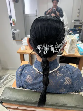 セミロング ヘアアレンジ 山室 敬義のヘアスタイル