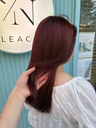 セミロング カラー 🩶西 雪乃/透明感 くすみカラー🫧のヘアスタイル