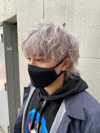 ショート カラー メンズ 山田 蓮のヘアスタイル