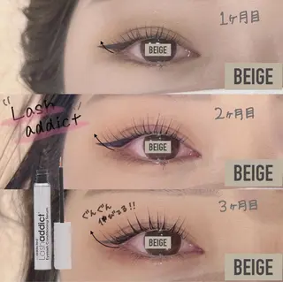 マツエク・マツパ BEIGE金山 🎀AINAのマツエク・マツパデザイン