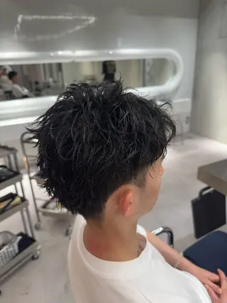 パーマ メンズ ブリーチ/パーマ特化 片平和寿のヘアスタイル