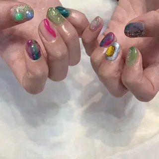 ネイル ゆびノさき茨木店 ニュアンス/アートのネイルデザイン