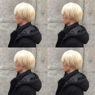 ショート カラー 韓国レイヤーカット/ 儚げカラーチナツのヘアスタイル