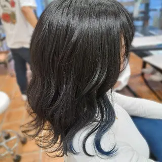 セミロング カラー 💜𝑳𝑼𝑵𝑨 🌻母良田愛美🌻のヘアスタイル