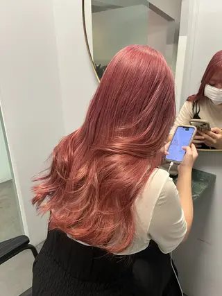 ロング カラー roka所属・ayaka♡ 柔らかカラーのヘアスタイル