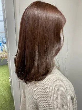 ミディアム カラー 韓国×髪質改善カラー 💎hinaのヘアスタイル