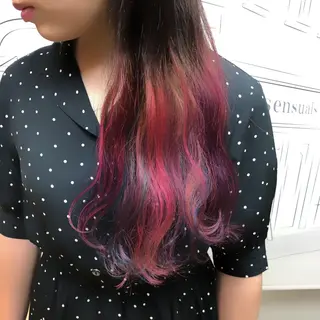 セミロング レイヤー⭐️カラー ⭐️平川雅史のヘアスタイル