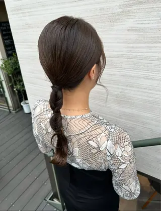カラー ヘアアレンジ 韓国風/オシャレ /縮毛矯正/滝口琴未のヘアスタイル