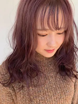 セミロング カラー m ā l o.🌷 サカモトマイコのヘアスタイル