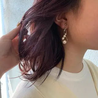 ミディアム カラー chouette/ 根本優希のヘアスタイル