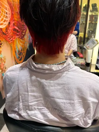 ショート メンズ デザインカラー/ 推しの配色　肥後のヘアスタイル