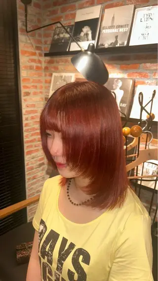 カラー organic＋atelier所属・りお ブリーチカラーのヘアスタイル