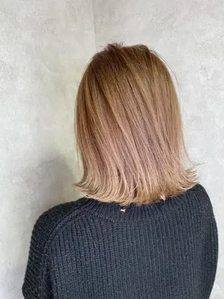 ミディアム RIENS♡xrea 山本優舞のヘアスタイル