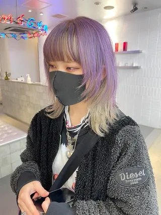 ミディアム 💥ウルフカット デザインあんな💥のヘアスタイル