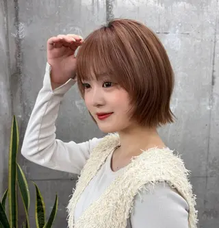 ショート 🌷暖色カラー /Mina/渋谷🌷のヘアスタイル