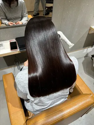 ロング パーマ 艶髪ブリーチ/レイヤ ー/竹本幸希のヘアスタイル