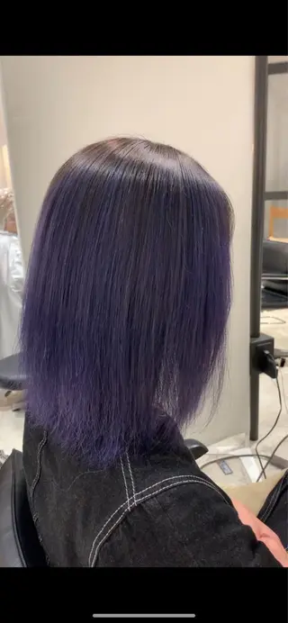 ミディアム カラー サロウィン(SALOWIN)原宿iori店所属・れい🫧 ハイトーン特化のヘアスタイル