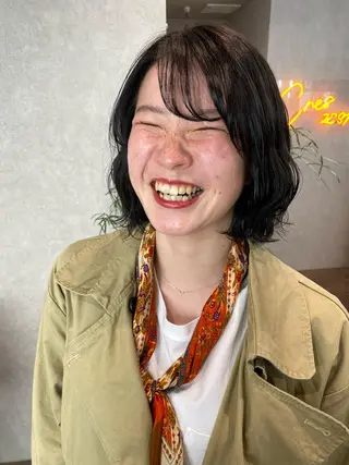 ミディアム カラー ヘアアレンジ XENA表参道 MIKUのヘアスタイル