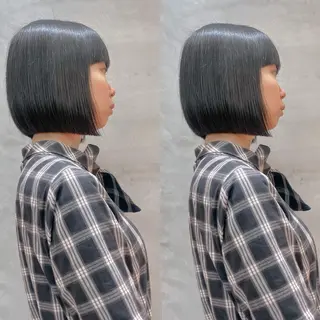 ショート Misaki /ボブ/縮毛矯正のヘアスタイル