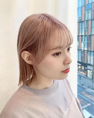 ショート カラー レイヤー専門家 ダブルカラー修のヘアスタイル